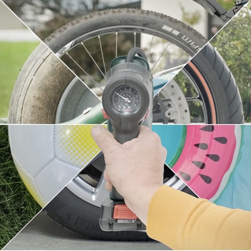Bosch Home and Garden Compressore d'aria Pompa Per Bicicletta